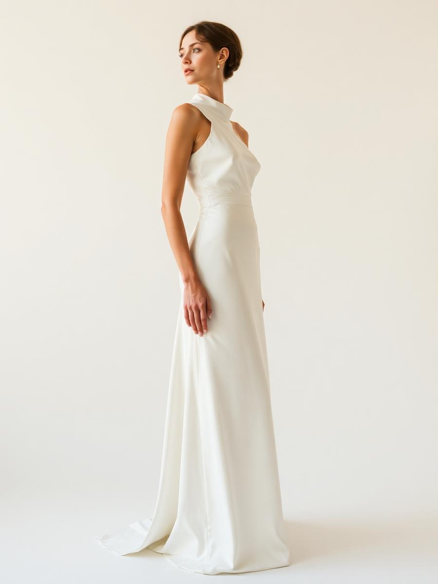 The Milano Minimalist — couture bridal gown by Luvea Bridal