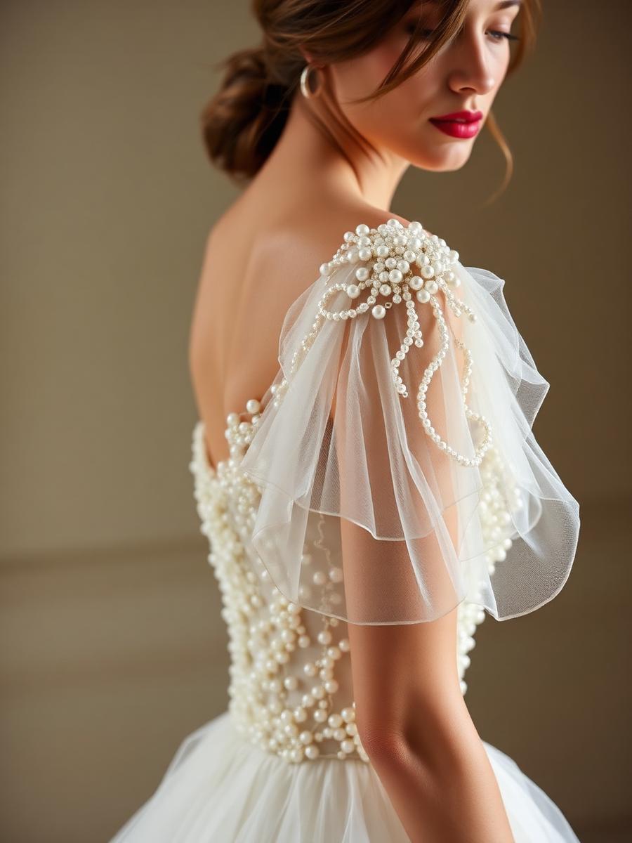 The Florentine Pearl — couture bridal gown by Luvea Bridal